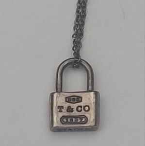 COPY - Tiffany & Co.  MINI Silver Padlock Pendant Necklace
